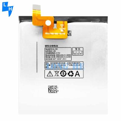 China BL230 4,35V 3000mAh Handybatterie für Lenovo Vibe Z2 Z2W Z2T Originalkapazität zu verkaufen