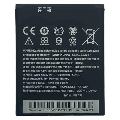 China BOPE6100 Li-Polymer Akkus für HTC Desire 620 M5 3.7V 2100mAh Mobiltelefon zu verkaufen