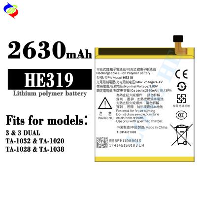 China Langlebigkeit Dual-IC-Schutz Mobiltelefonbatterie für Nokia 3 HE319 TA-1032 zu verkaufen