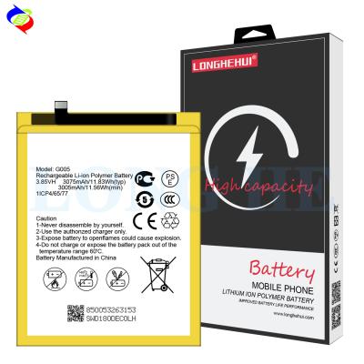 China 3075mAh GM8 vervangende batterij 3.85V G005 Originele Lithium-ion voor algemene mobiele Te koop