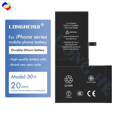 China Bateria preta para iPhone 5 5s 6 6s 6plus 6splus 7p 8 Plus X XR XS Max 100% Vida útil à venda