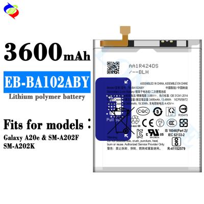 中国 3600mAh リチウムポリマーバッテリー EB-BA102ABY サムソング Galaxy A20e SM-A202F SM-A202K 携帯電話のバッテリー 販売のため