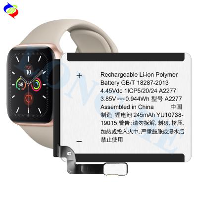 Chine Vente en gros A2277 Remplacement de la batterie de la montre intelligente pour la série 5 40 mm Apple Watches Piles au lithium polymère à vendre