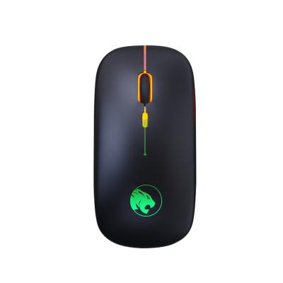 China Rechargeable 3D Mouse Blue Tooth and 2.4G Wireless Mute LED Mouse Ultra-thin Dual Mode Silent Computer Mouse for sale