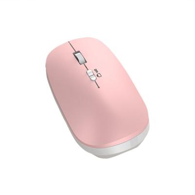 China Newest 2.4G BT Slim Dual Mode Rechargeable BT Mouse 3D Wireless Mouse With Wireless Mouse Receiver for sale