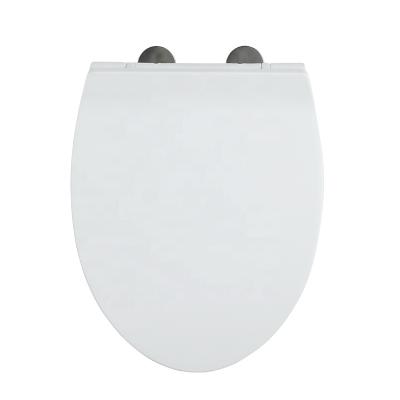 China Slow-end Toilet Seats PUO-01-B / PUO-01-C Quickly Install Seat Soft Narrow Circular Toilet Seat for sale