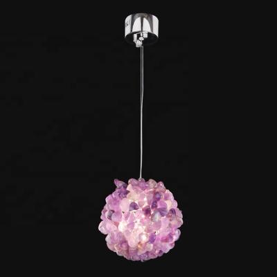 China Modern Creative Natural Light Modern Crystal Chandelier Lighting Crystals Pendant Lamp ETL98017 for sale