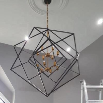 China Modern / Simple / Luxury Vintage Design Lighting Black Pendant Lighting Pendant Light Hanging Cage Lamp ETL89184 for sale