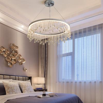 China Modern Modern Ceiling Chandelier Crystal Pendant Lighting For Living Room Decor ETL86090 for sale