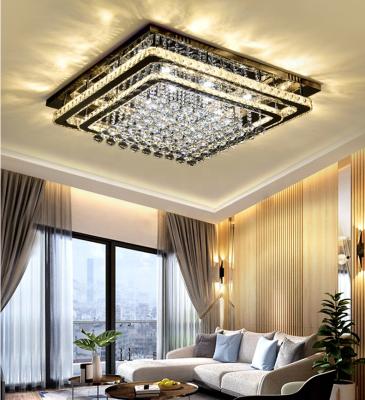 China LED Square Ceiling Lamp Outdoor Mounted Crystal Ceiling Chandelier For Home ETL60367 for sale