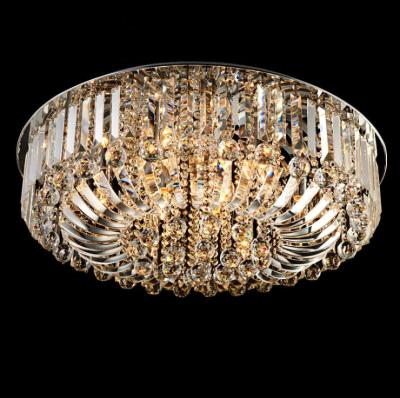 China Exterior Mounted Ceiling Mounted Ceiling Light Fixture Crystal Fancy Round Ceiling Lamp Lights For Bedroom ETL60378 for sale