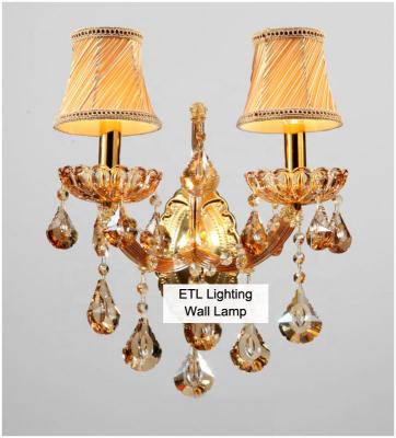 China Modern Luxury Crystal Fancy Wall Lamp Home Wall Lights For Sale Near Wall Lamp ETL20076 for sale