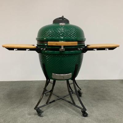 China Factory Direct Sales Adjustable Classic Garden Large Size 24inch MCD Ceramic Charcoal BBQ Grill Smoker Kamado Grill for sale