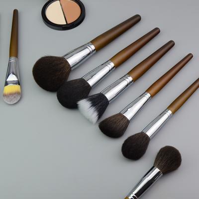 China Angular Blush Double Sided Makeup Brush With Bag 25 Pcs Travel Makeup Brush for sale