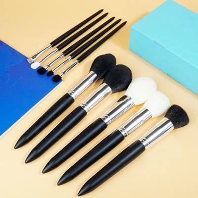 China Angular Blush Makeup Brush Black Private Label Cosmetics 2020 Hot Selling Set Brushes for sale