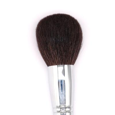 China Angular Blush High Quality Goat Hair Wooden Handle Big Single Face Cosmetics Powder Makeup Brush With Your Brand for sale