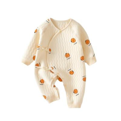 China Classic newborn clothes autumn and winter baby one-piece clothes cut cotton warm clothes for sale