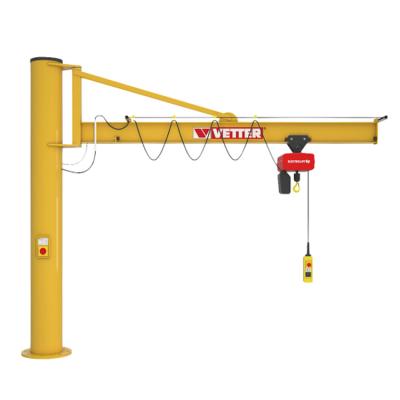 China Jib Crane 500kg to 10 Ton Floor Fixed Jib Crane for Material Lifting for sale