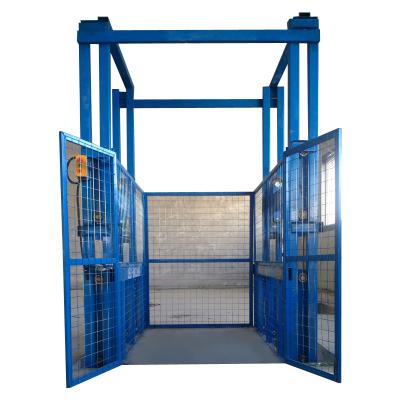 China Machinery Repair Shops Electric Motor Guide Rail Cargo Lift Industrial Vertical Lift for sale