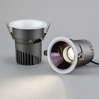 China Modern wholesale indoor decorative aluminum recessed anti-glare eye shield mounted 5w 10w 15w led spot light for sale