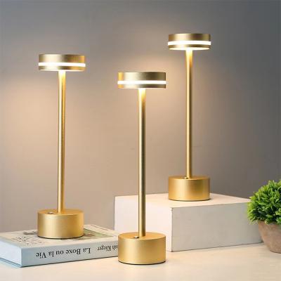 China Personalized Touch Sensor Desk Hotel Bar Round Dimmable Usb 2w SMD Table Led Night Light Minimalist Customized for sale