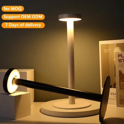 China Nordic EUROPEAN Modern Minimalistic Decorative Bedside Touch Aluminum Rechargeable Led Table Light for sale