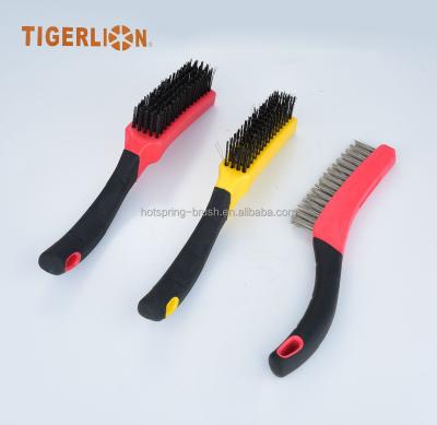 China Plastic Cleanging Two Color Hand Brush for sale