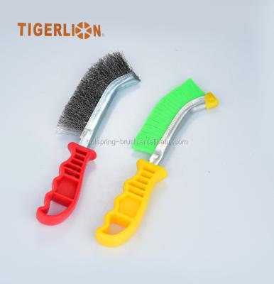 China Plastic hand cleaning brush with stainless wire for sale