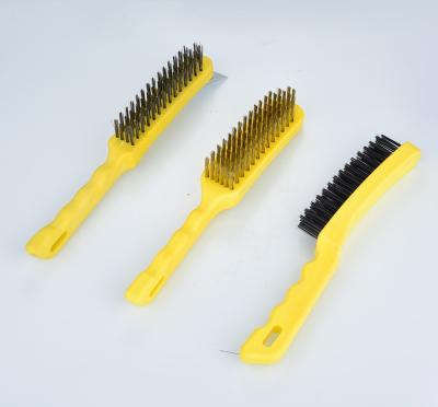 China Cleanging Handle Plastic Wire Brush for sale