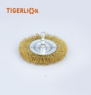 China Wire Axle Wheel Polishing Brass Brush for sale