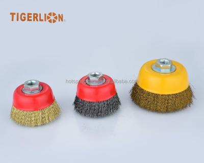 China Cleanging Crimped Wire Cup Brush for sale