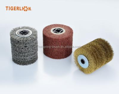 China Good Quality Hot Selling Extra Cleanging Thick Abrasive Nylon Wheel Brush for sale