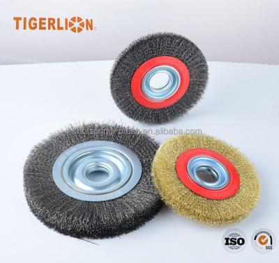 China Cleanging Good Quality Crimped Wide Wire Wheel Brush for sale