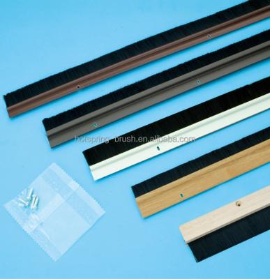 China Door/Window Seal For Dust Cleaning PVC OR Wooden Holder Door Brush for sale