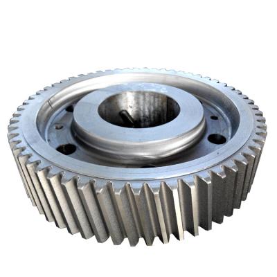 China Building Material Stores Customized Gearbox Precision Casting Steel Tooth Helical Helical Gear Wheel for sale