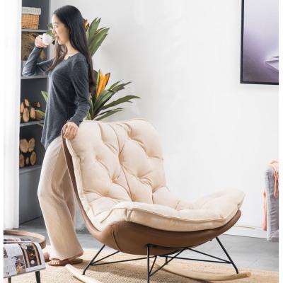 China (Other)Adjustable Modern Furniture Living Room Relax Lounge Chair Leisure Rocking Chair Suede Fabric Rest Chair for sale