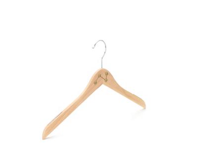 China Hot Sale KOREAN American Lotus Wooden Shirt Hangers with Rubber Grips for Coat for sale