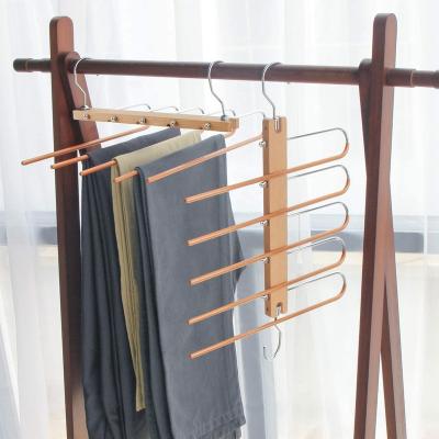 China 2021 new design KOREAN universal stainless steel hanger for jeans scarf tie belt for sale