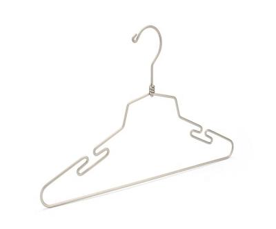 China Anti Slip High Quality Metal Clothes Hanger Laundry Hanger With Anti Slip Notches for sale