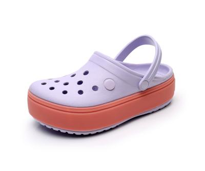 China Fashion Designer Flat Fingerprint EVA Garden Shoes Outdoor Beach EVA Lightweight Fingerprint Garden Shoes Clog For Men for sale