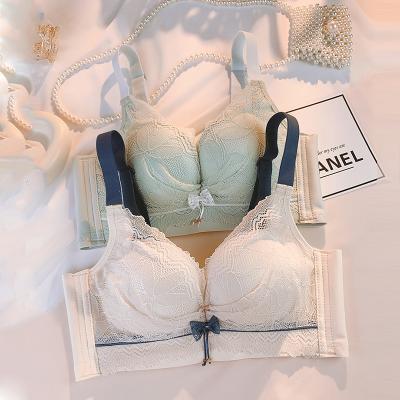 China High quality QUICK DRY cute sexy cute small chest bra lace girl small boobs lingerie push up bra woman underwear wire free bralette for sale