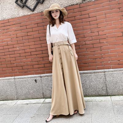 China Source Factory OEM Women's Breathable Girls Europe and America Solid Color Bow Belt Big Edge Skirt Hot Sale Long Dress for sale