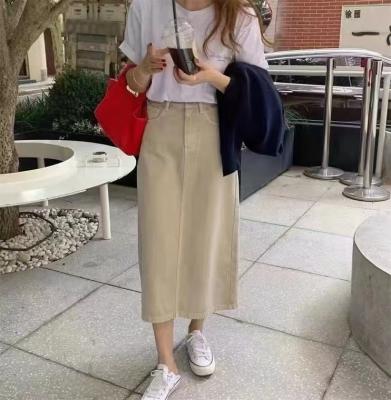 China Fashion anti-static high quality new style long jeans skirts new arrivals custom western women's casual plain summer denim clothing lady shorts for sale