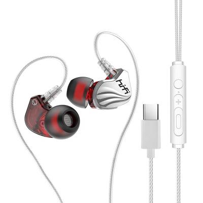 China Type c earphone manufacturers best-selling gym esports headphones waterproof sweatproof stereo headphones wired for sale