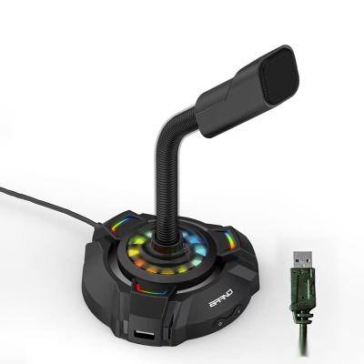 China RGB Led Private Gaming Microphone High Quality USB RGB Studio Recording Microphone for sale