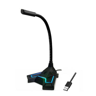 China RGB Led Best Gooseneck Microphone Recording USB Microphone Clear Gaming Microphones for sale