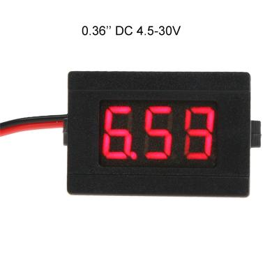 China Digital DC Volt Voltage Meter Voltmeter 4.5-30V For Car Battery 0.36