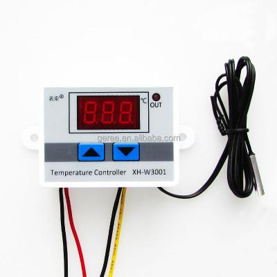 China XH-W3001 Digital Temperature Thermostat Controller Switch 10A Heating Industrial Cooling DC 12V 24V AC 220V for sale