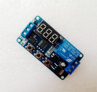 China - DC 12V Time Delay Control Panel Module Digital Relay Timer Switch Trigger Programmable Cycle Module for sale