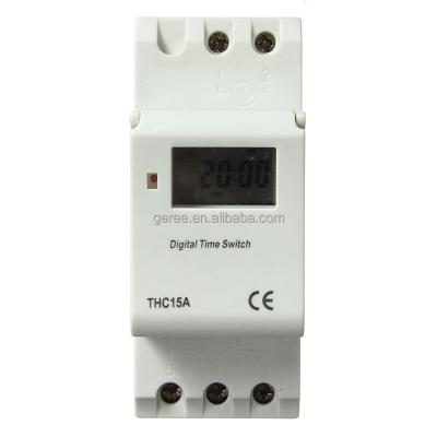 China Geree Digital Epoxy Weekly Programmable Timer Switch 220V THC 15A Time Delay Relay for sale